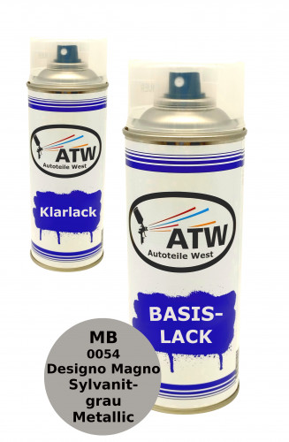 Autolack für MB 0054 Designo Magno Sylvanitgrau Metallic +400ml Klarlack Set